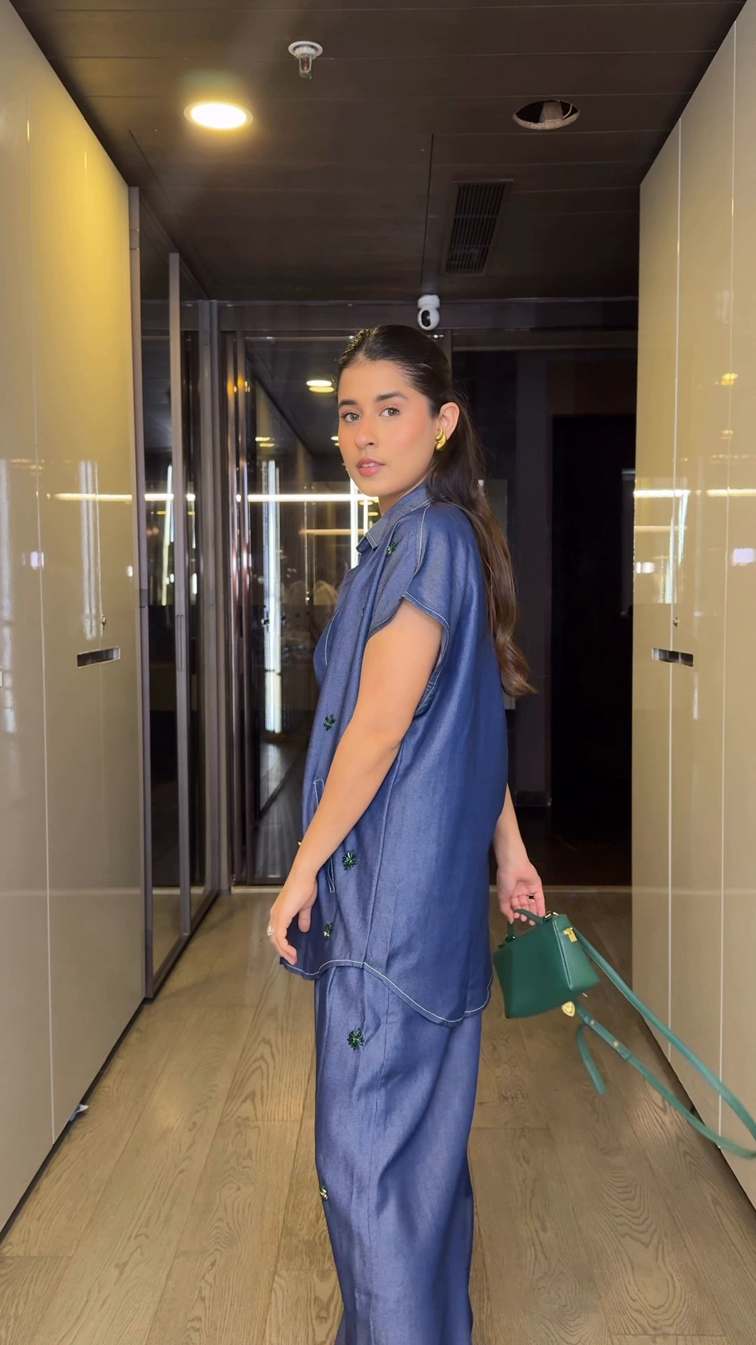 Aveline Denim Co-ord Set (As Seen on Rhea Kalra)