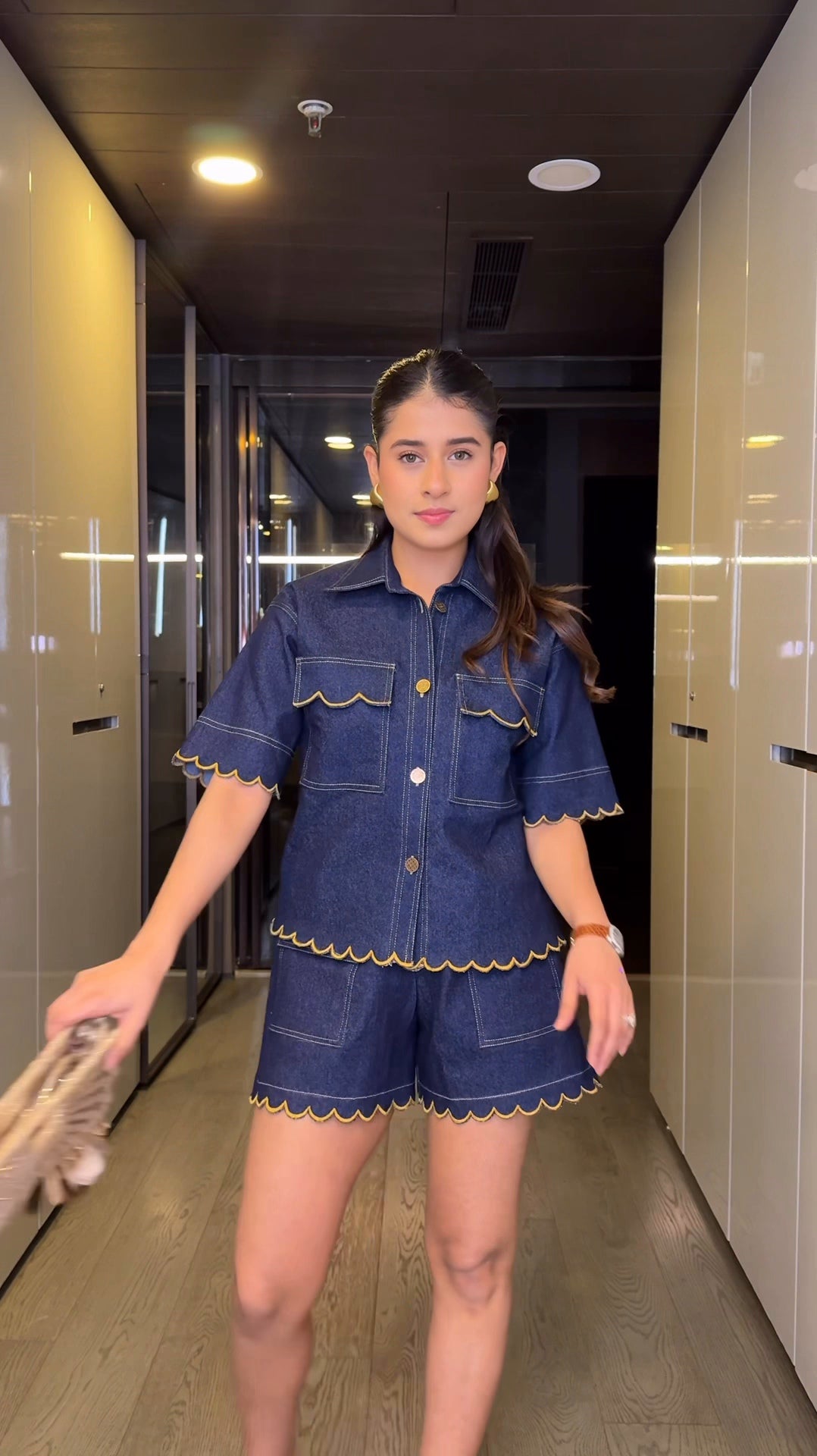 Gigi Denim Coord Set (As Seen on Rhea Kalra)