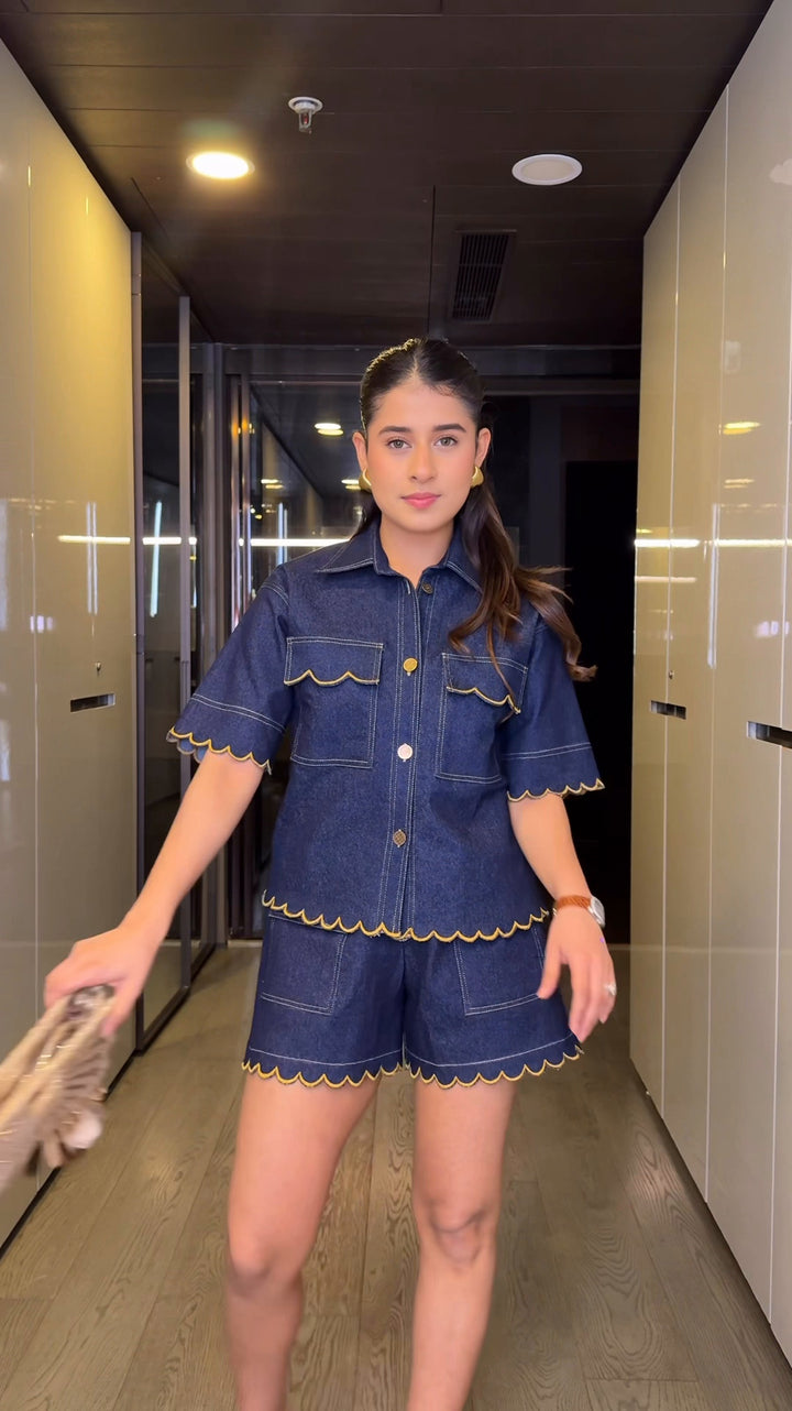 Gigi Denim Coord Set (As Seen on Rhea Kalra)