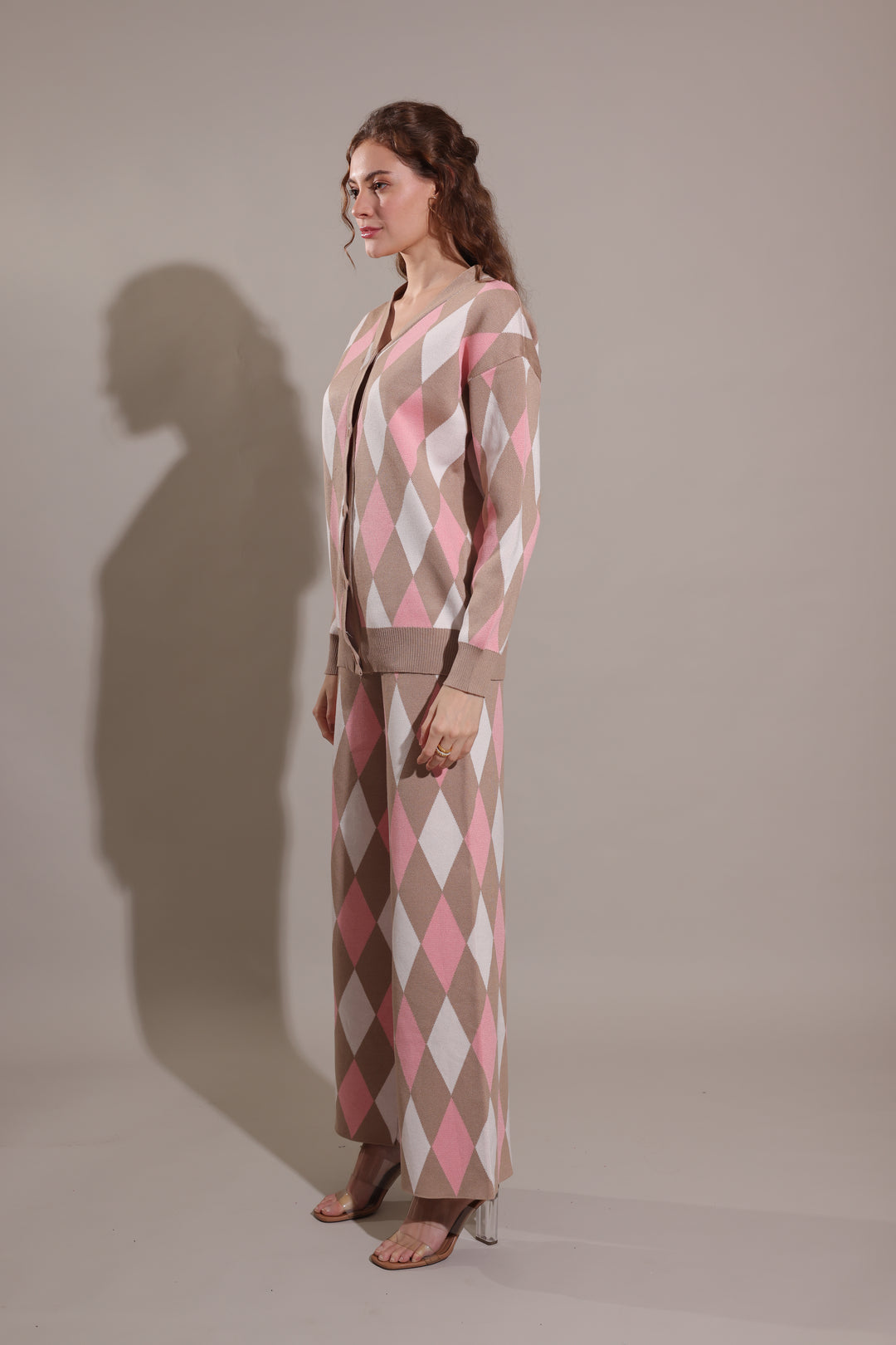 Dutch Coord Set (Pink & Grey)