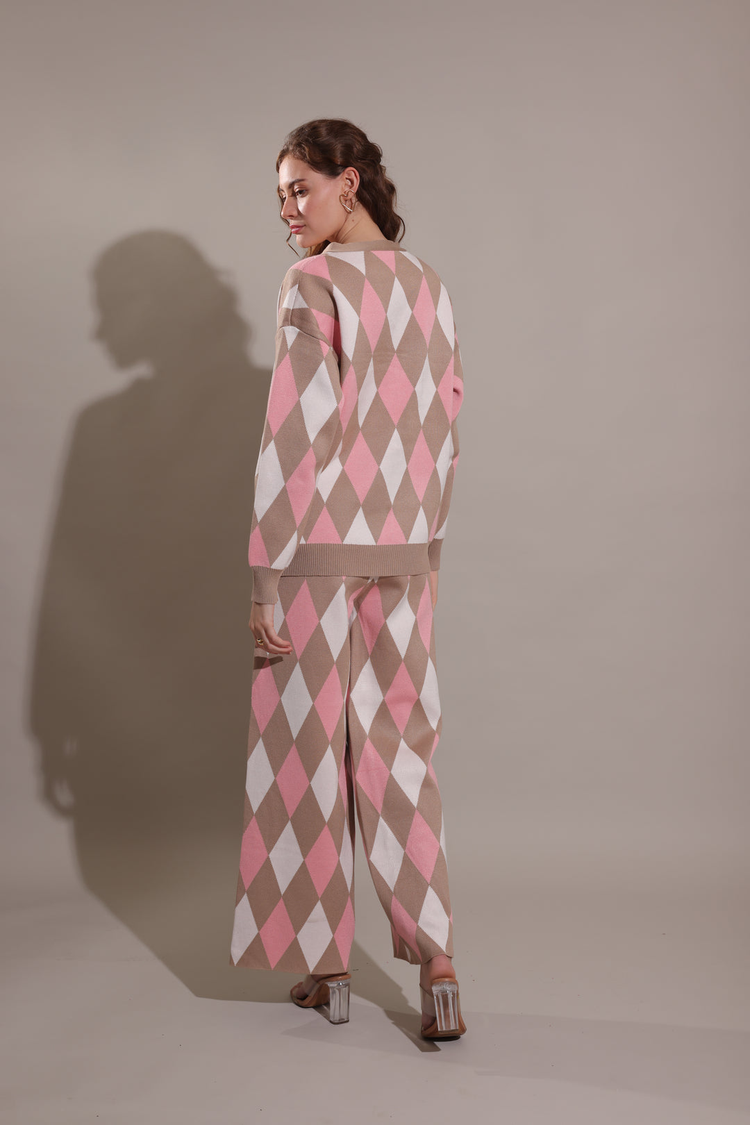 Dutch Coord Set (Pink & Grey)