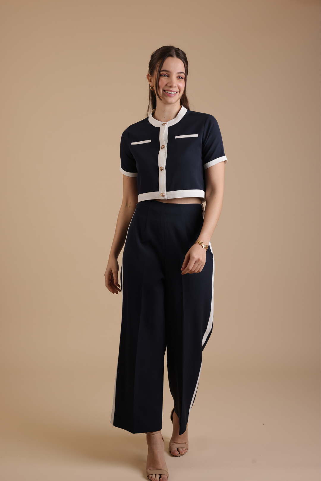 Bordeaux Coord Set (Navy Blue)