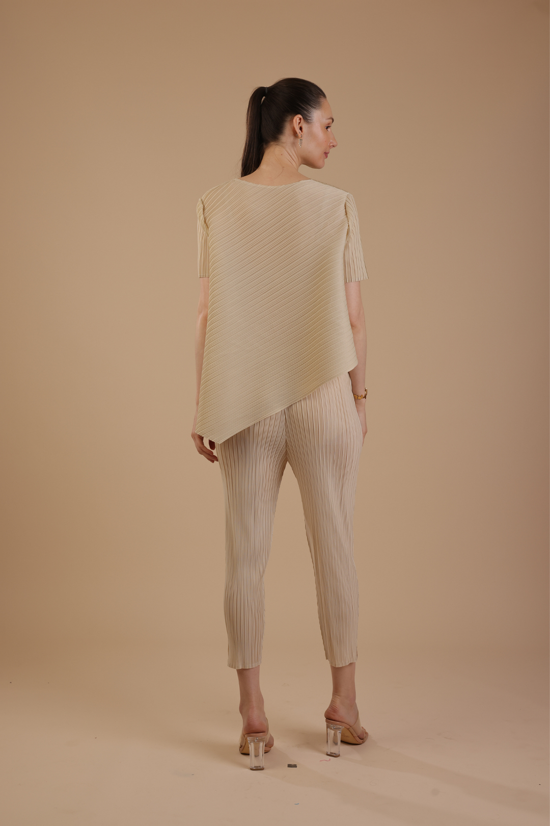 Hector Pleated Coord set (Ivory)