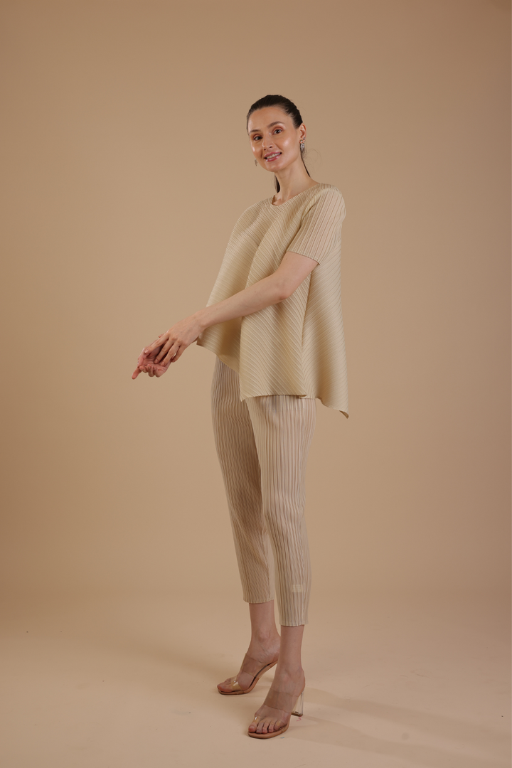 Hector Pleated Coord set (Ivory)