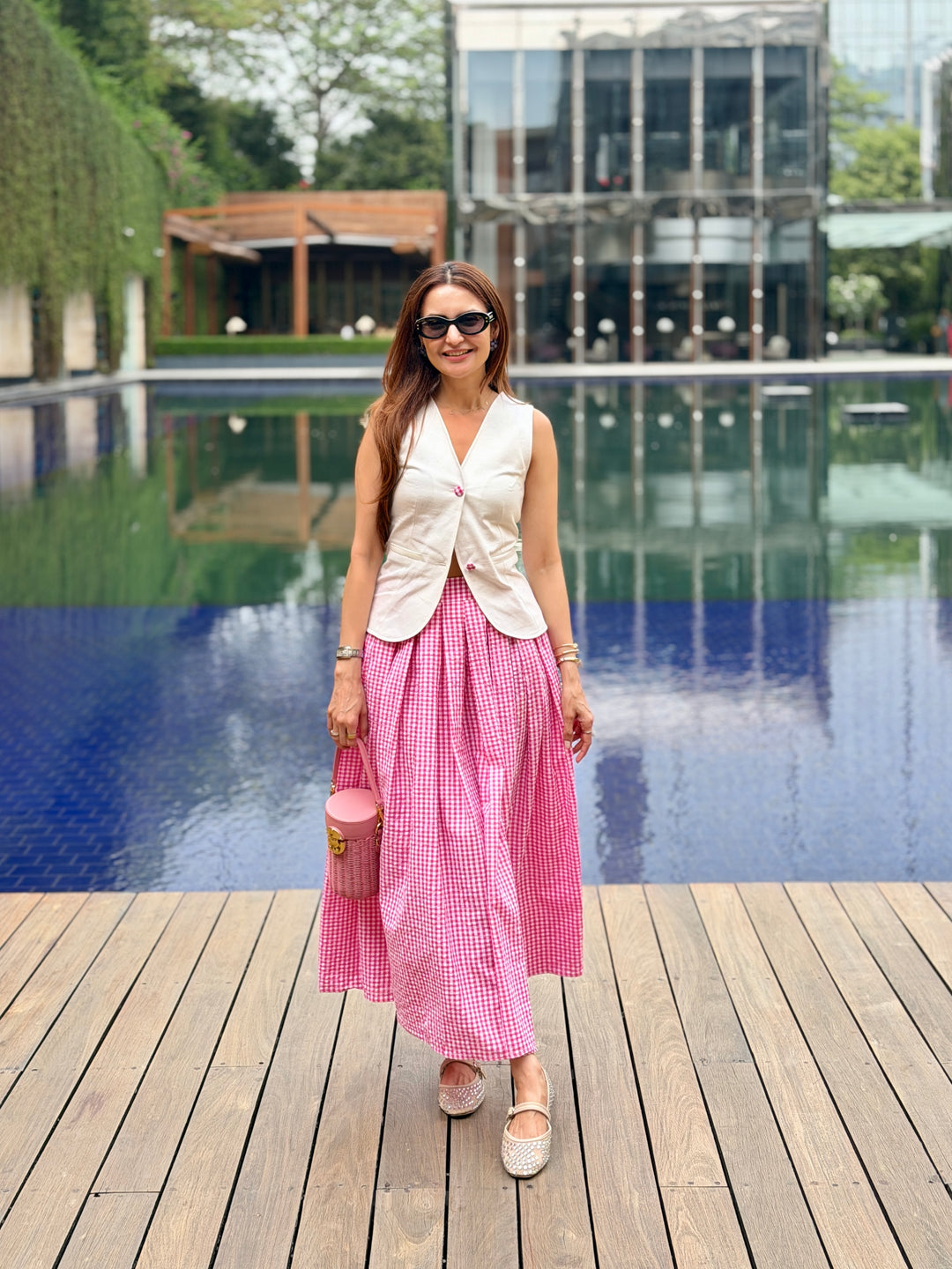 Firenze Gingham Co-ord Set (As Seen On Dipti Dhillon)