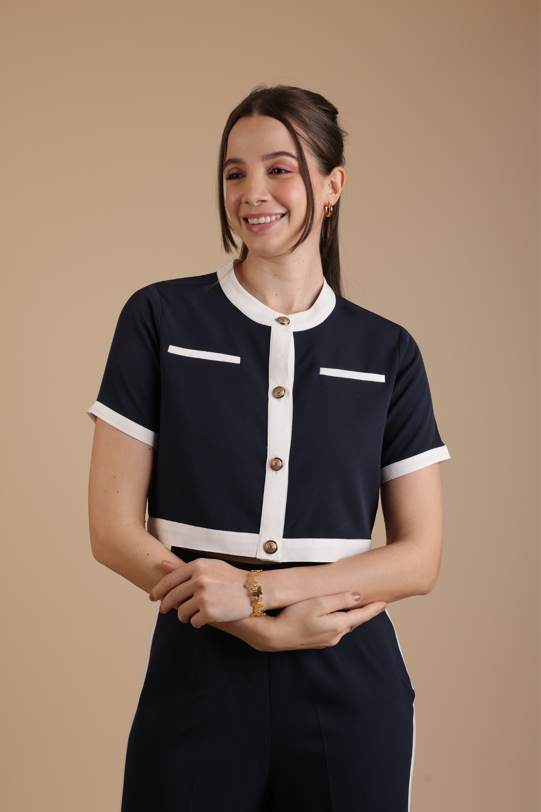 Bordeaux Coord Set (Navy Blue)