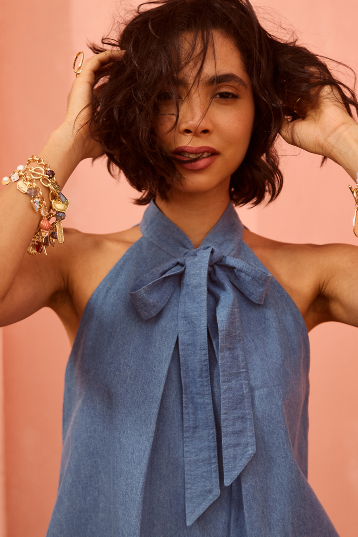 Nomad Denim Coord Set (Blue)