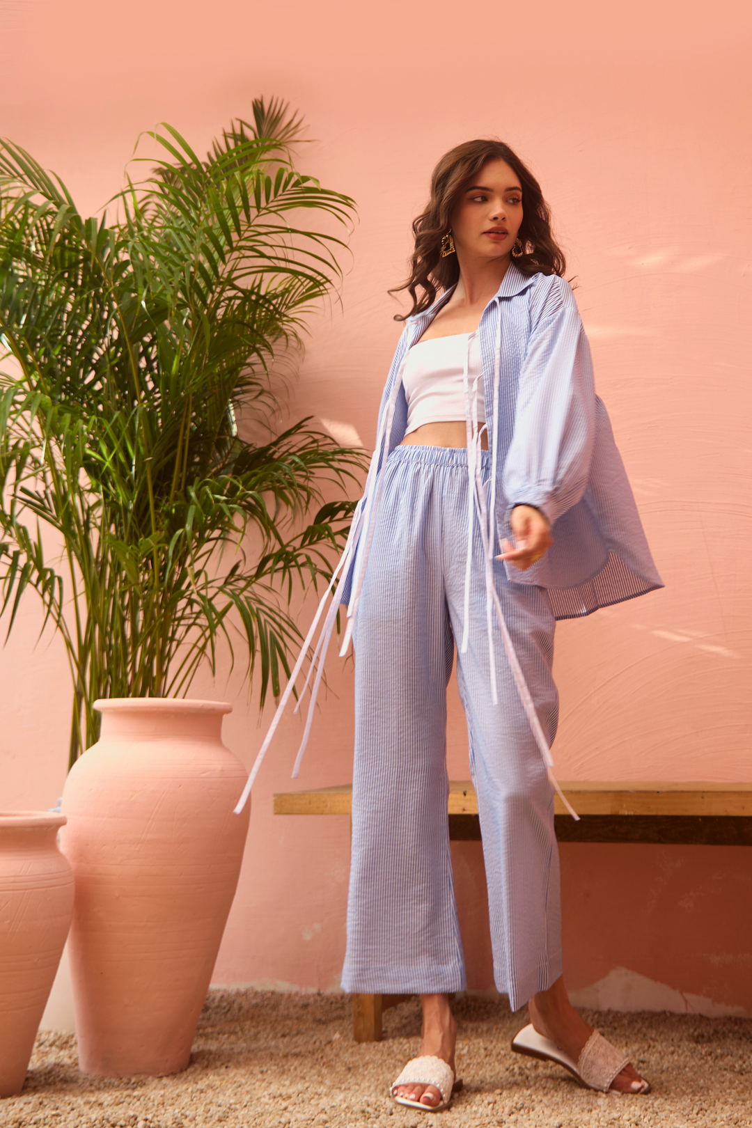 Dune Coord Set (Blue & White)