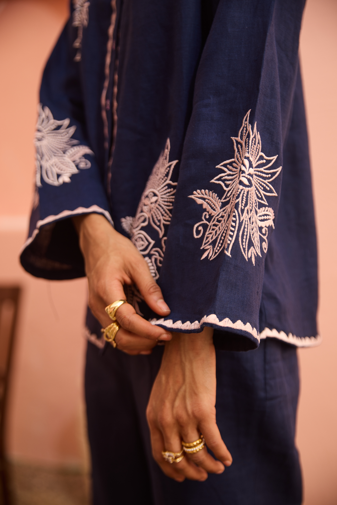 Janice Coord Set (Navy Blue)