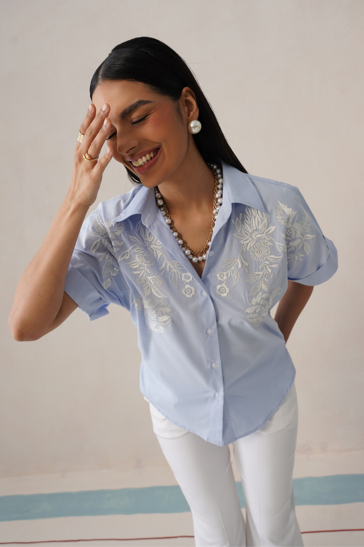 Sky Bloom Co-ord Set