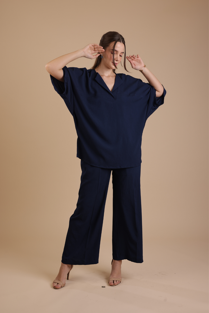 Toluouse Coord Set (Navy Blue)