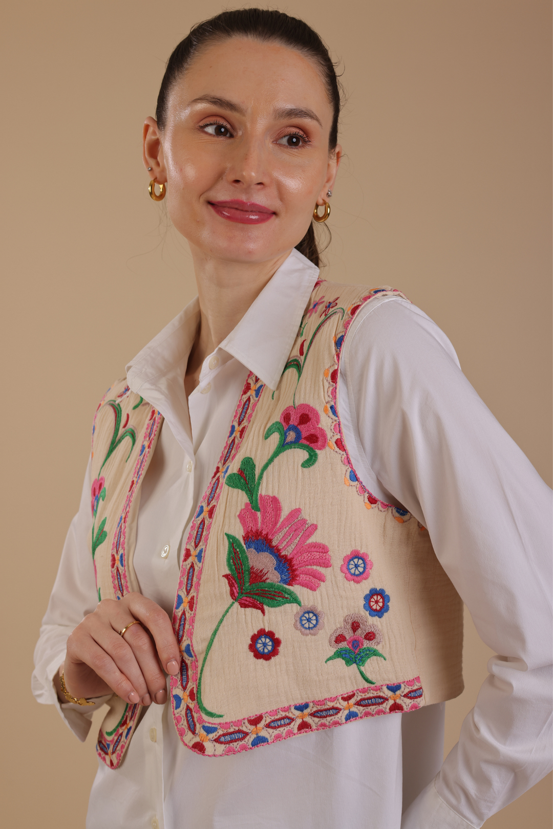 Zilly Embroidered Vest