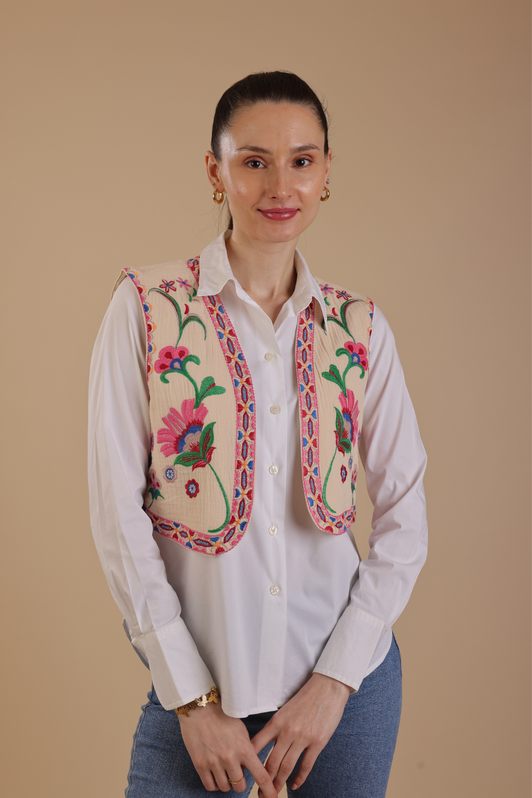 Zilly Embroidered Vest