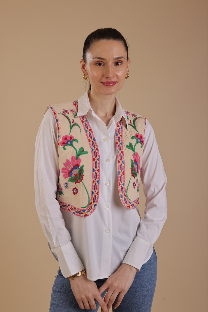 Zilly Embroidered Vest