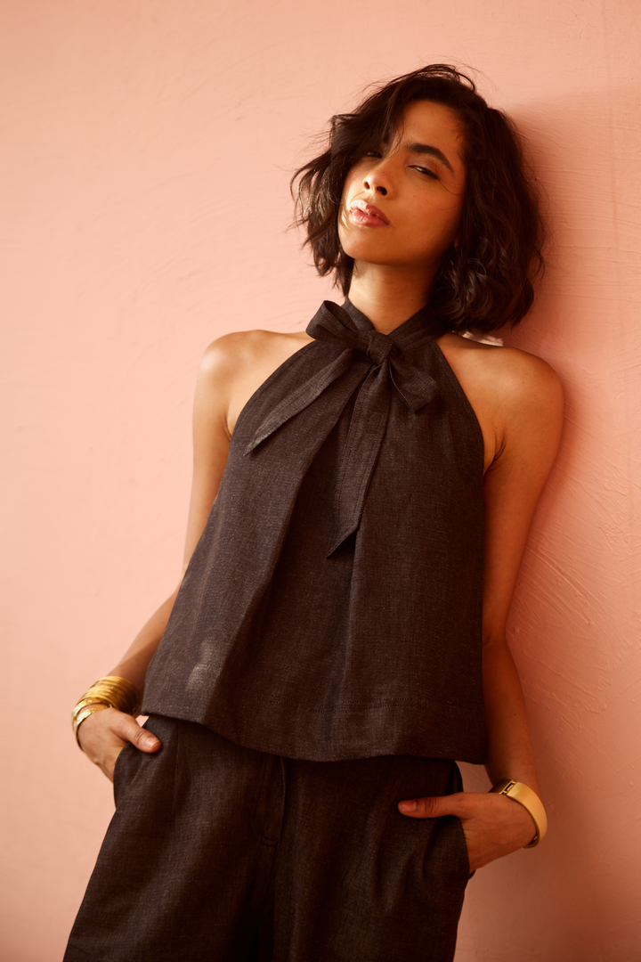 Nomad Denim Coord Set (Black)