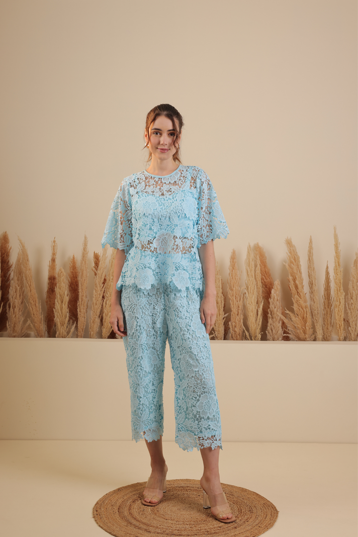 Mughetto Coord Set (Azure)