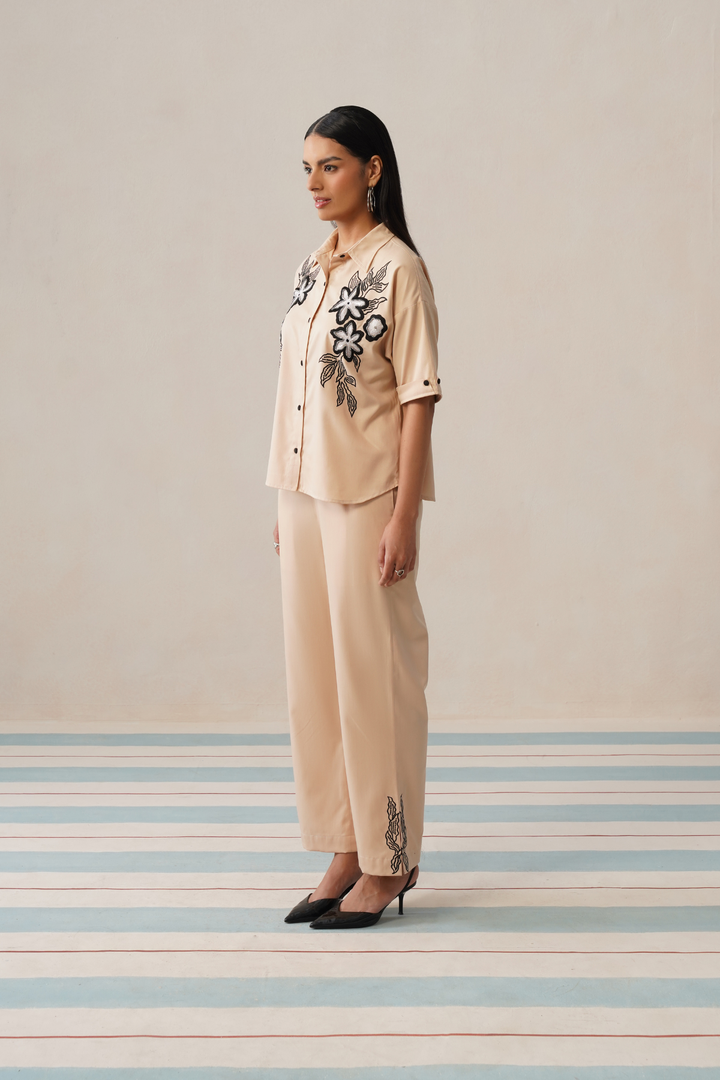 Noir Bloom Co-ord Set (Rose Mist)