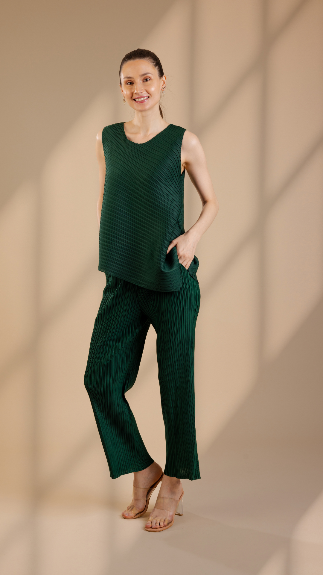 Murcia Pleated Coord Set (As Seen On Jannat Khurana)