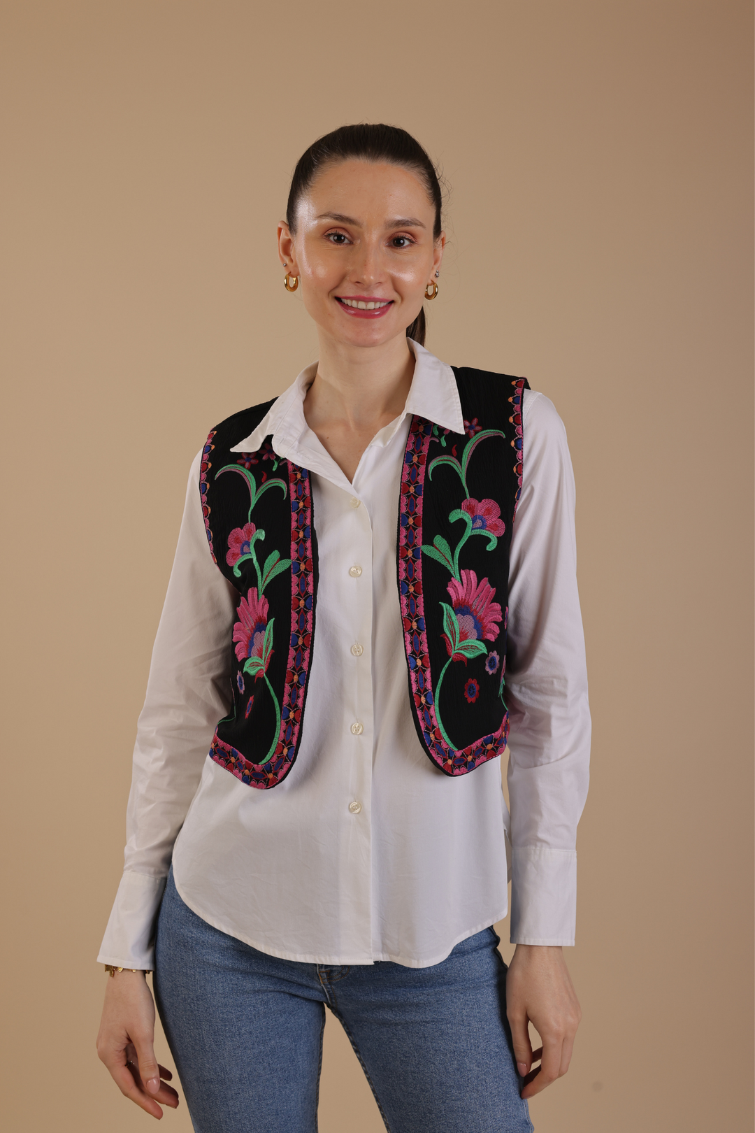 Margaret Embroidered Vest
