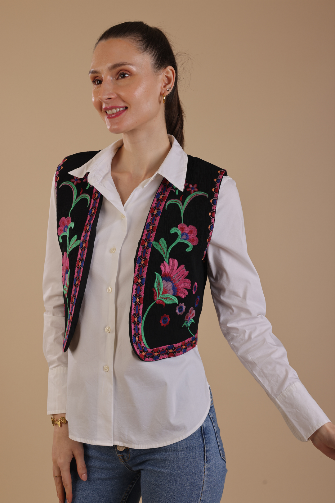 Margaret Embroidered Vest