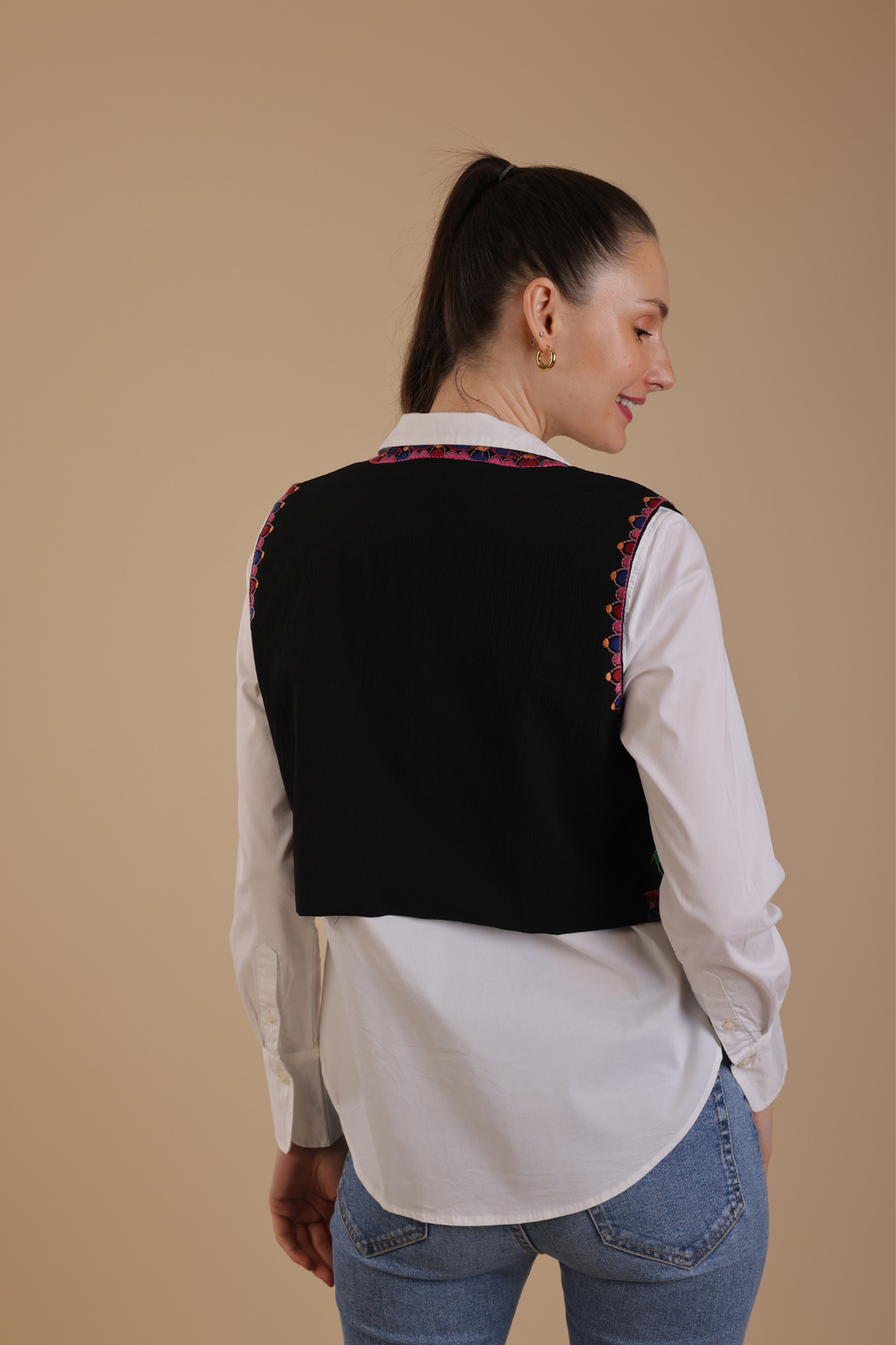 Margaret Embroidered Vest