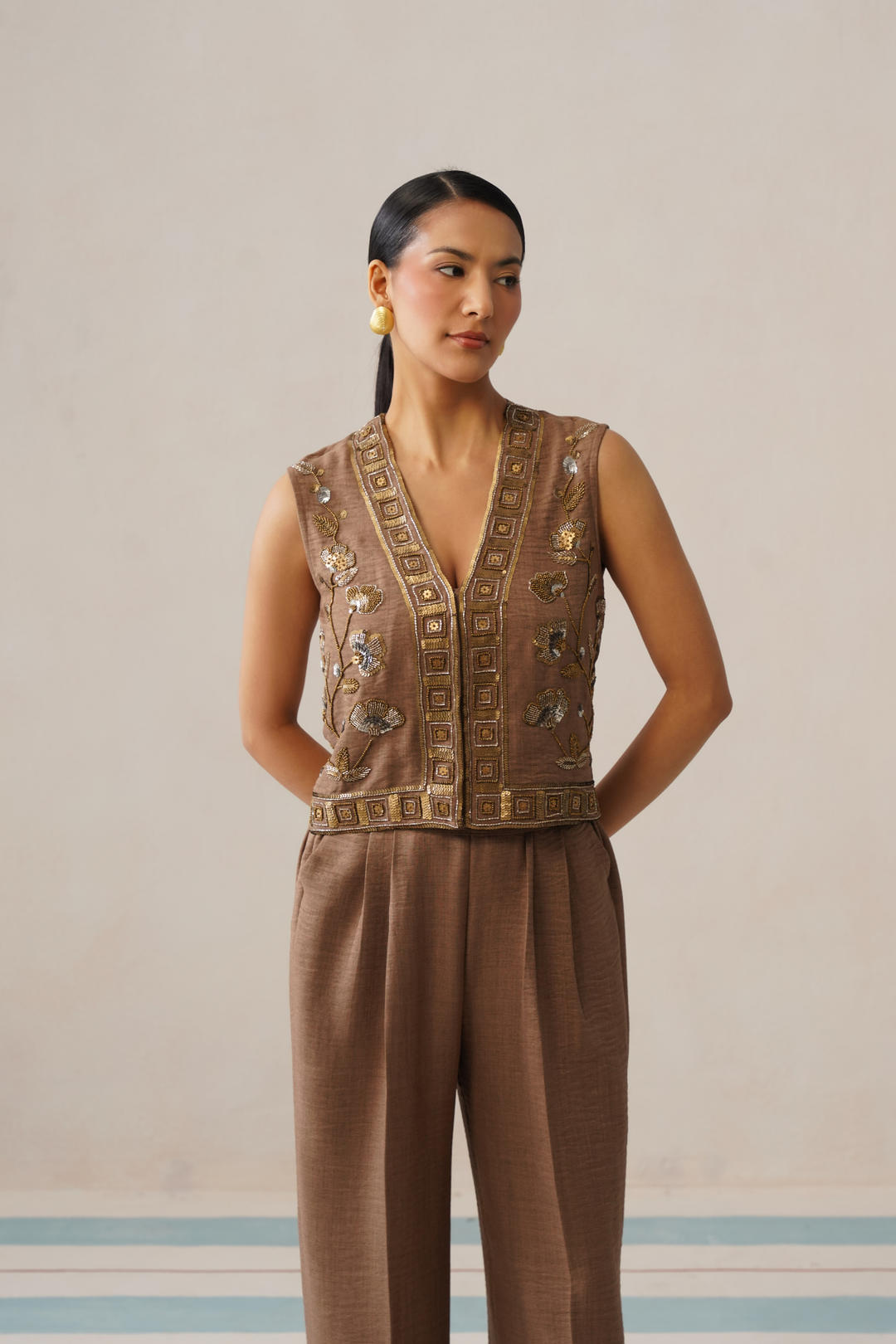 Tuscan Co-ord Set (Siena Brown)