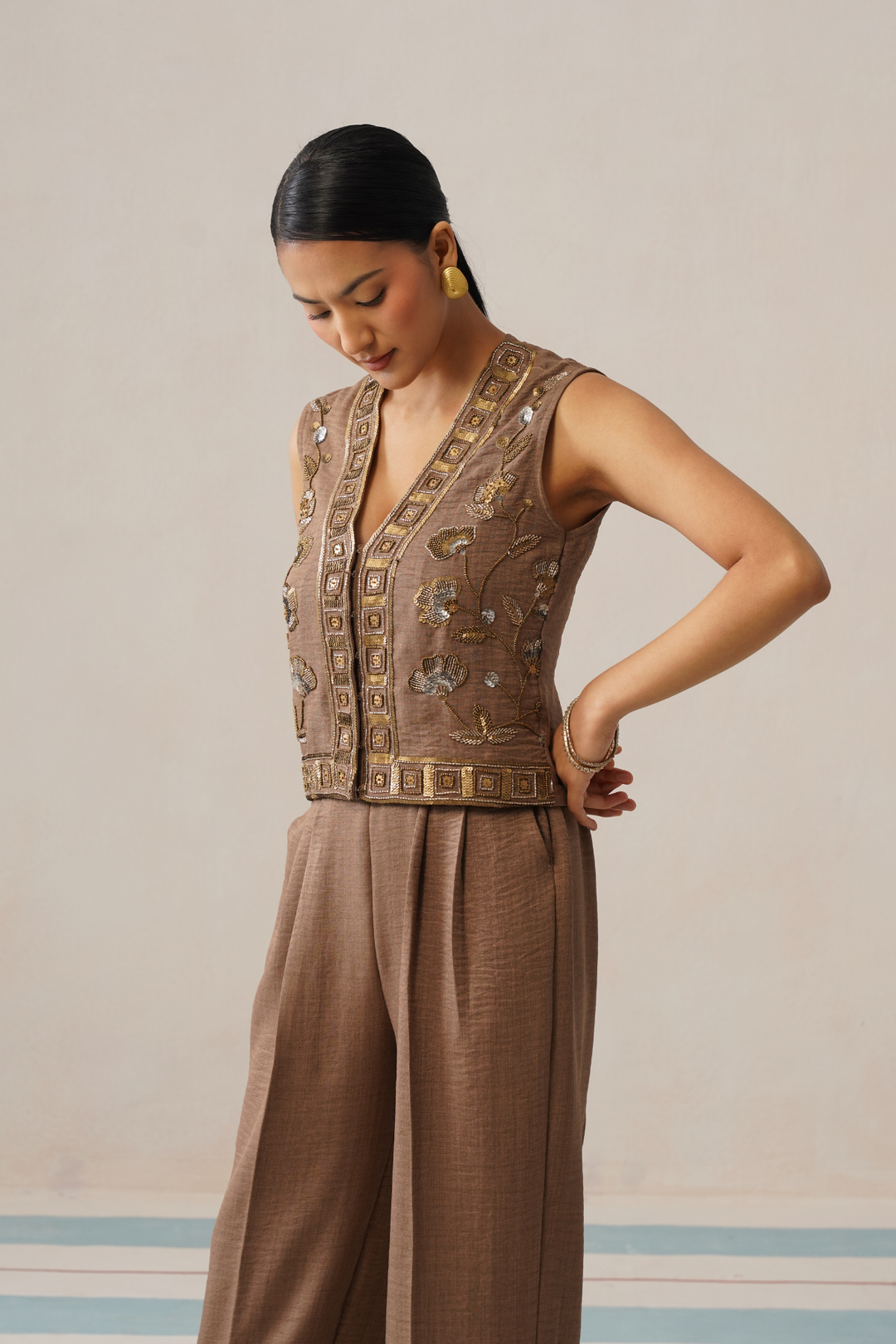 Tuscan Co-ord Set (Siena Brown)