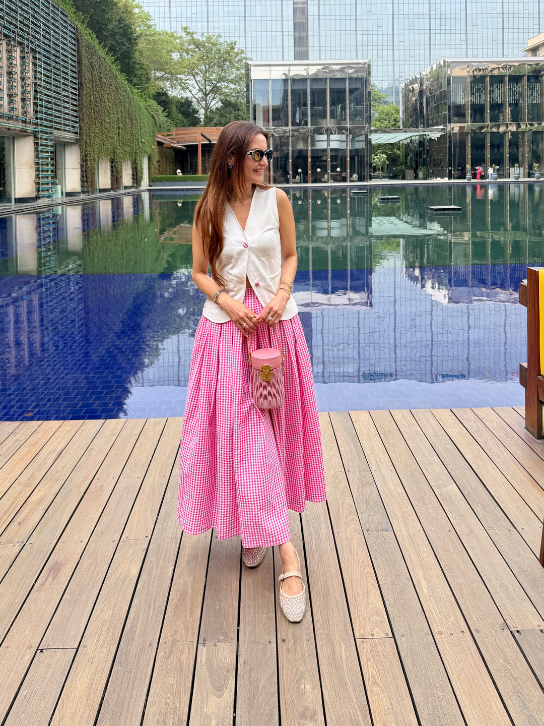 Firenze Gingham Co-ord Set (As Seen On Dipti Dhillon)