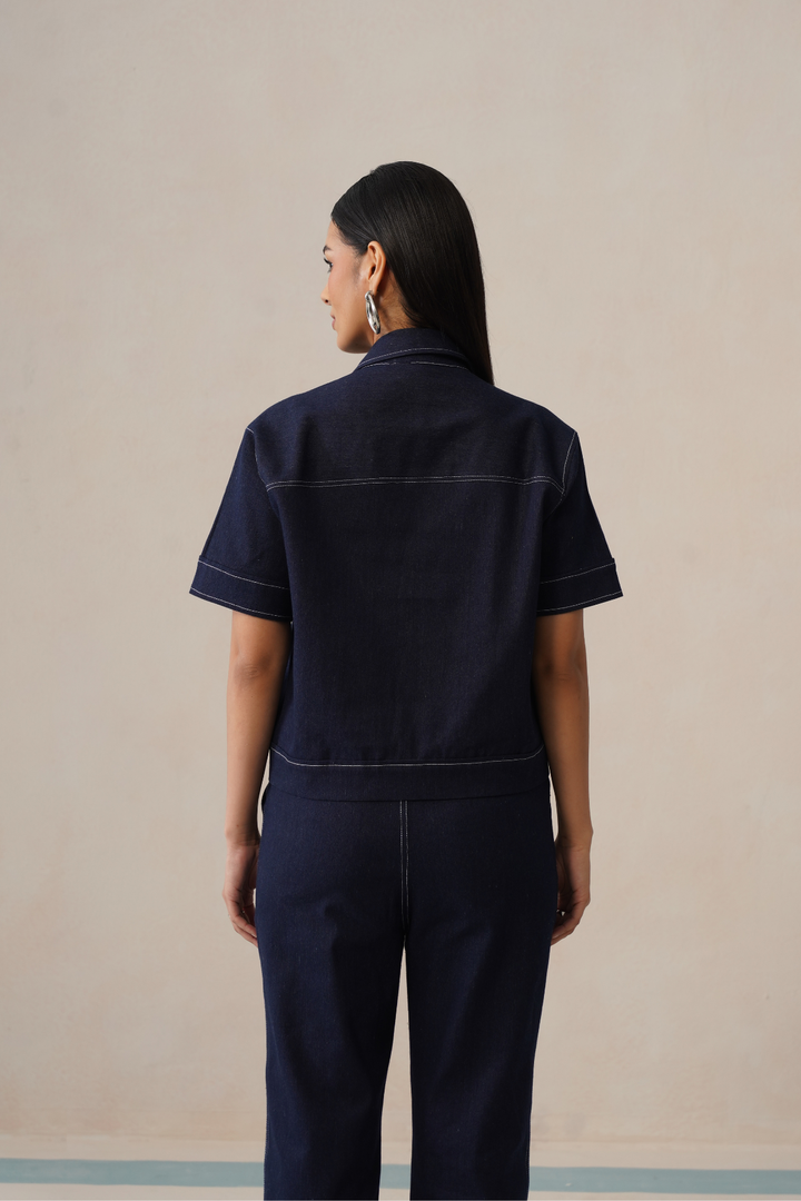 Midnight Stitch Denim Co-ord Set