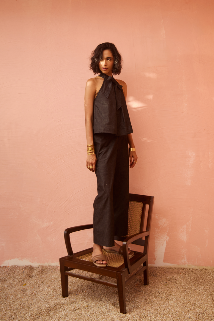 Nomad Denim Coord Set (Black)