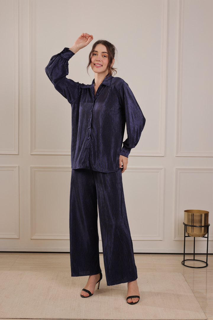 Sacramento Coord Set (Navy Blue)