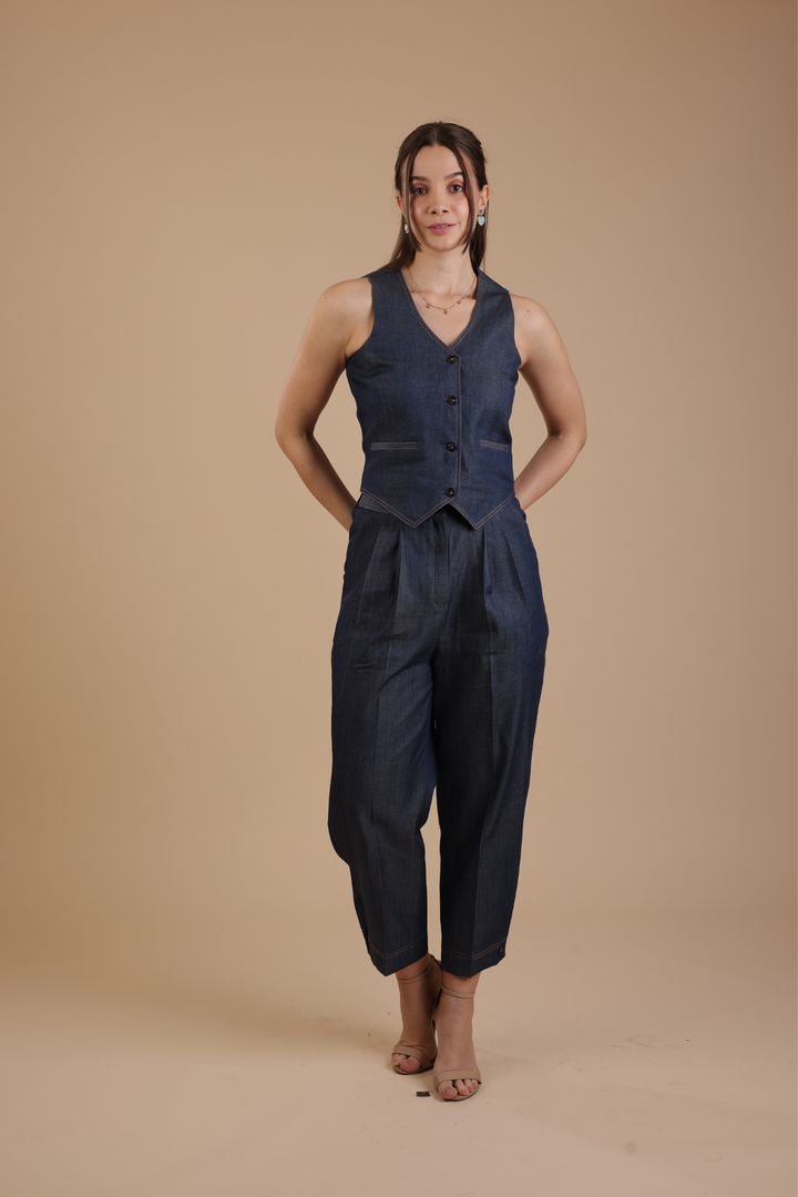 Camille Coord Set (Denim)