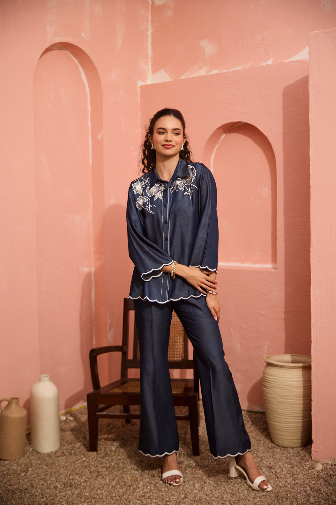 Bloom Denim Coord Set