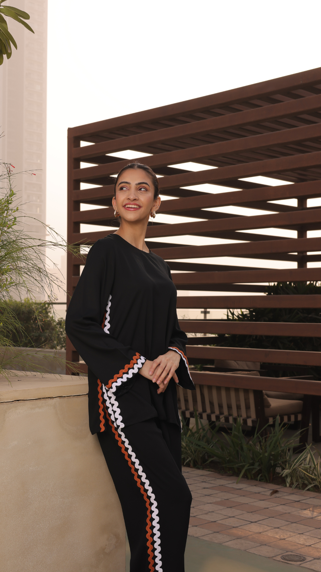 Owen Coord Set in Black - Full Sleeves (As Seen On Shreya Lakhani)