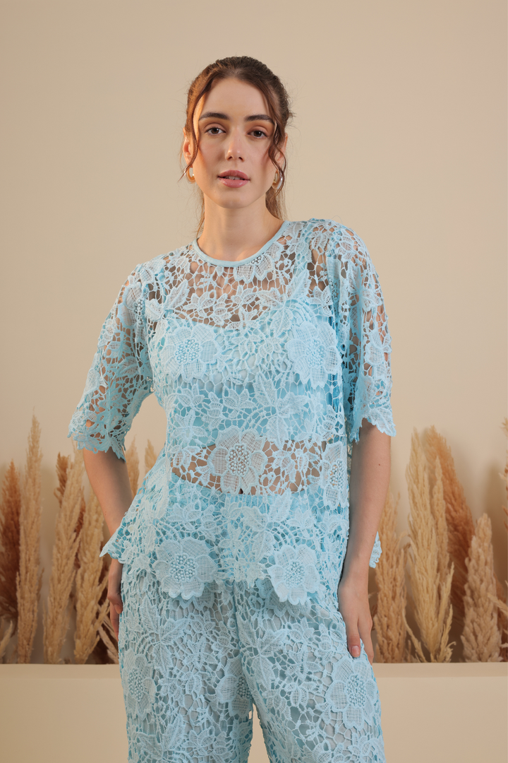 Mughetto Coord Set (Azure)