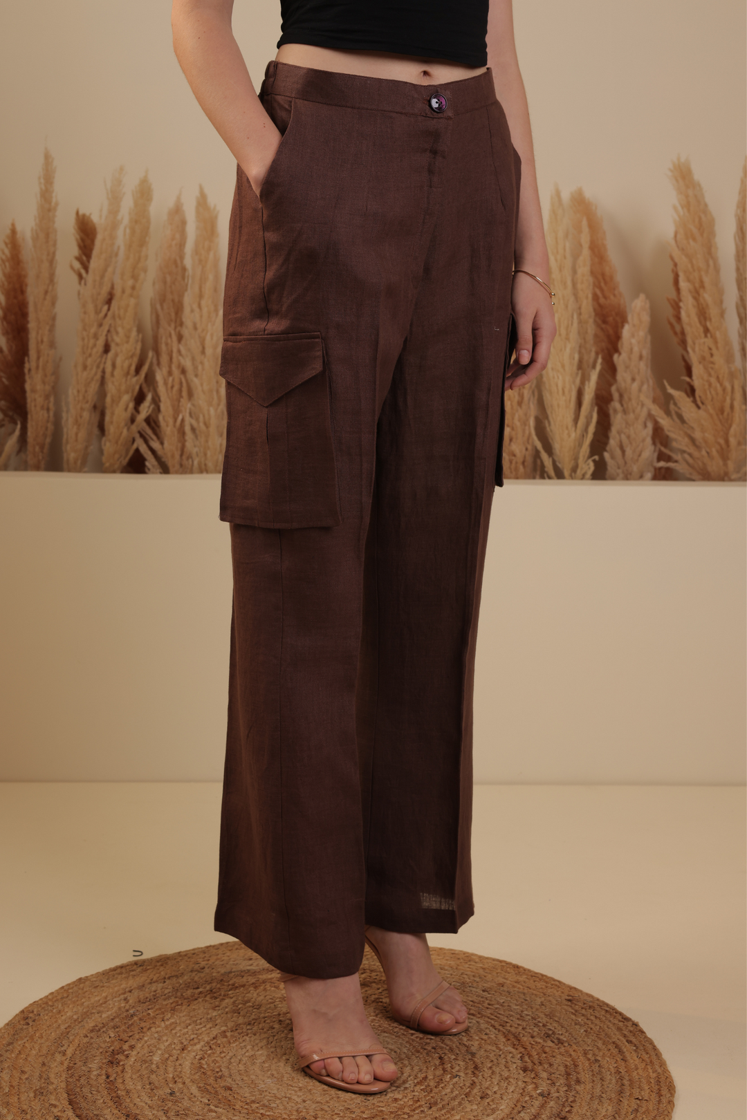 Carly Cargo Pants (Mulberry)