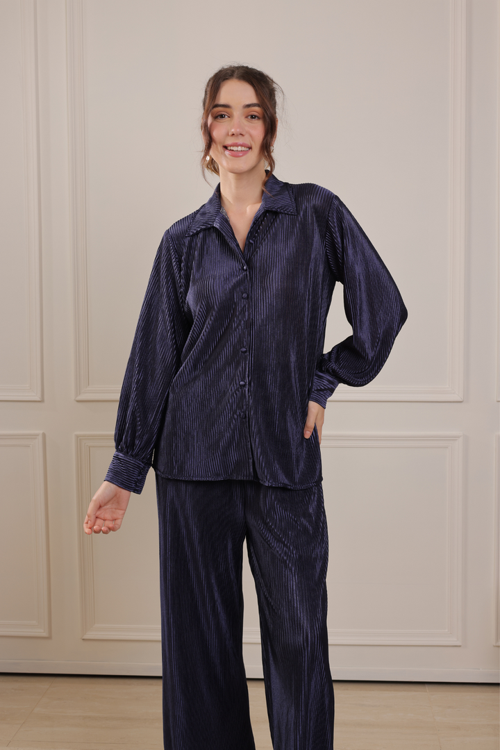 Sacramento Coord Set (Navy Blue)