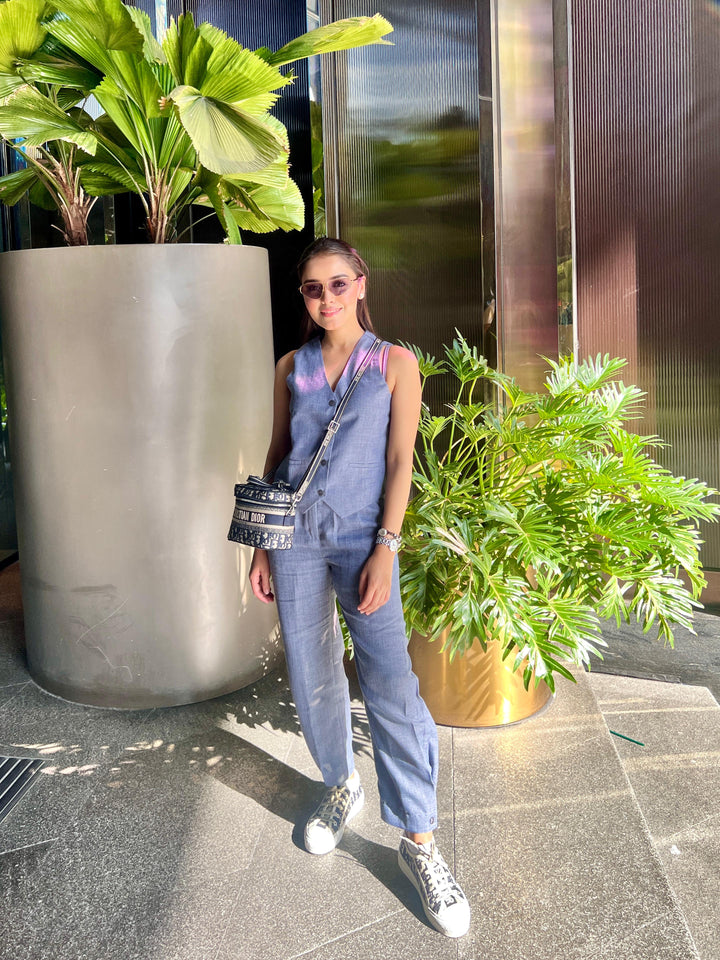 Camille Coord Set - Arctic Blue (As Seen On Shivani Girdhar)