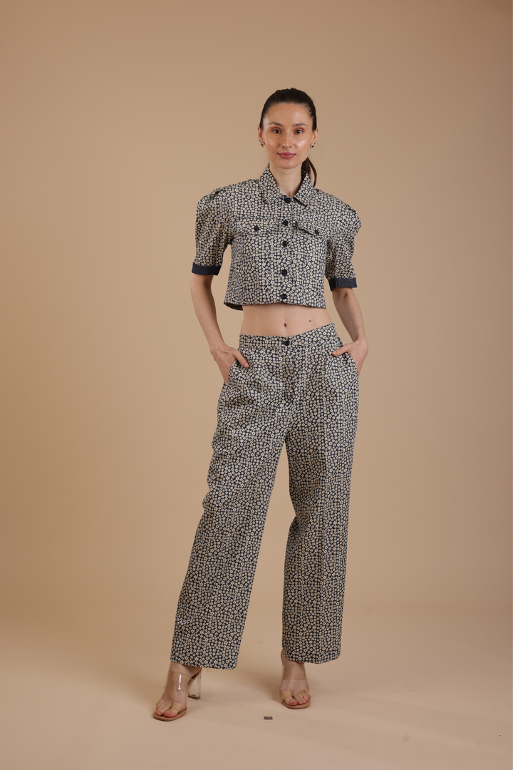 Miami Denim Coord set (With Pants)