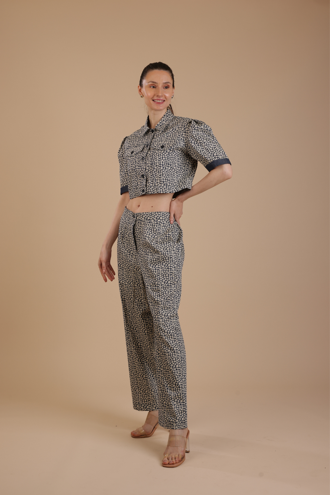 Miami Denim Coord set (With Pants)