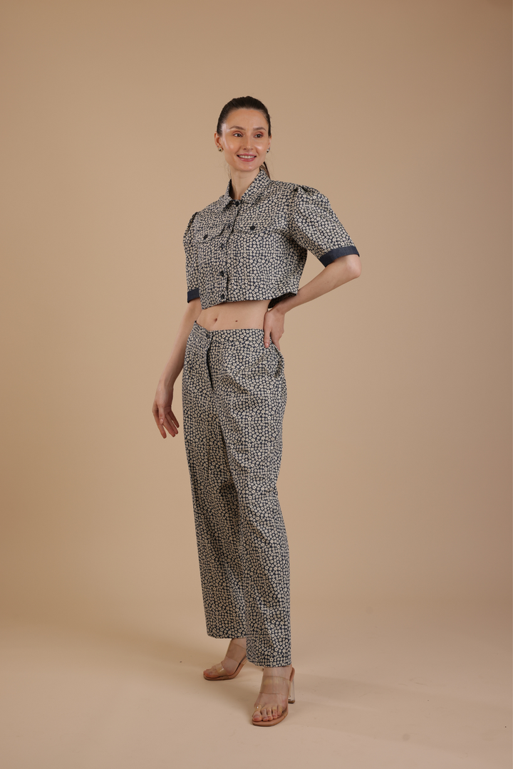 Miami Denim Coord set (With Pants)