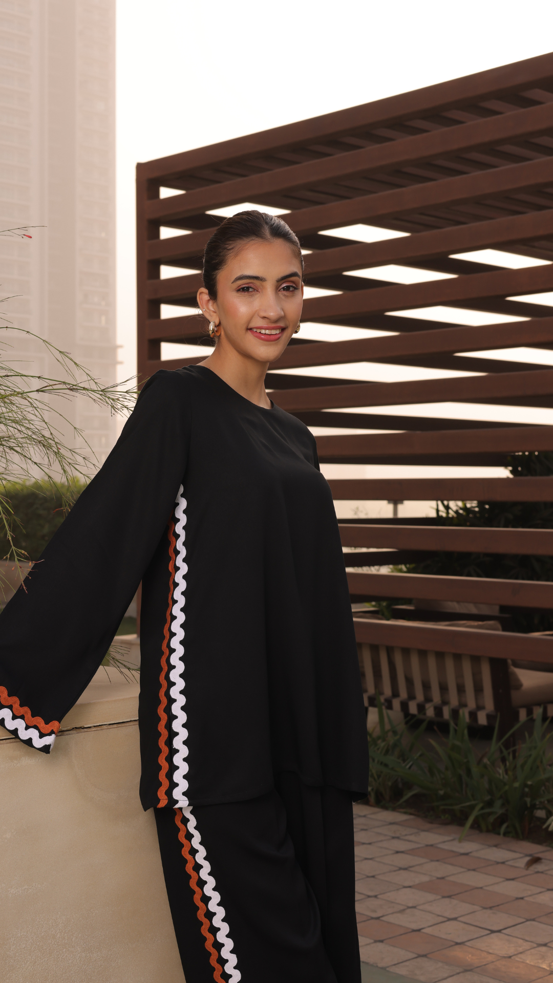 Owen Coord Set in Black - Full Sleeves (As Seen On Shreya Lakhani)