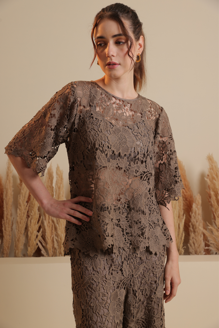 Mughetto Coord Set (Chocolate)