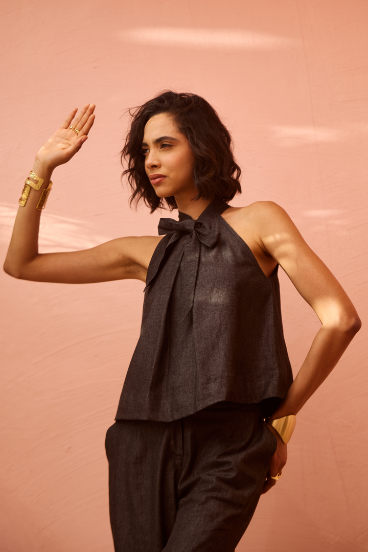 Nomad Denim Coord Set (Black)