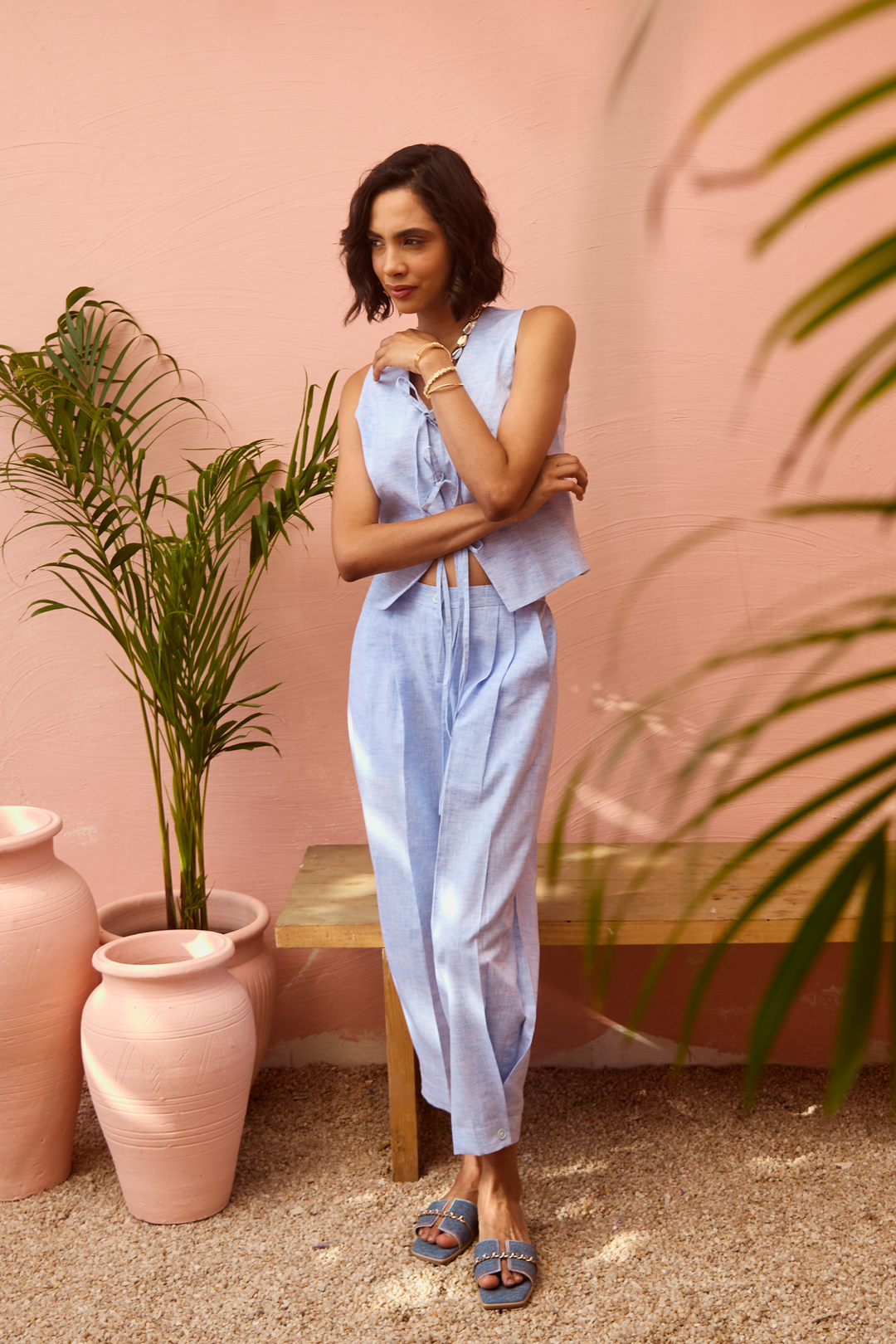 Camilia Coord Set (Sky Blue)