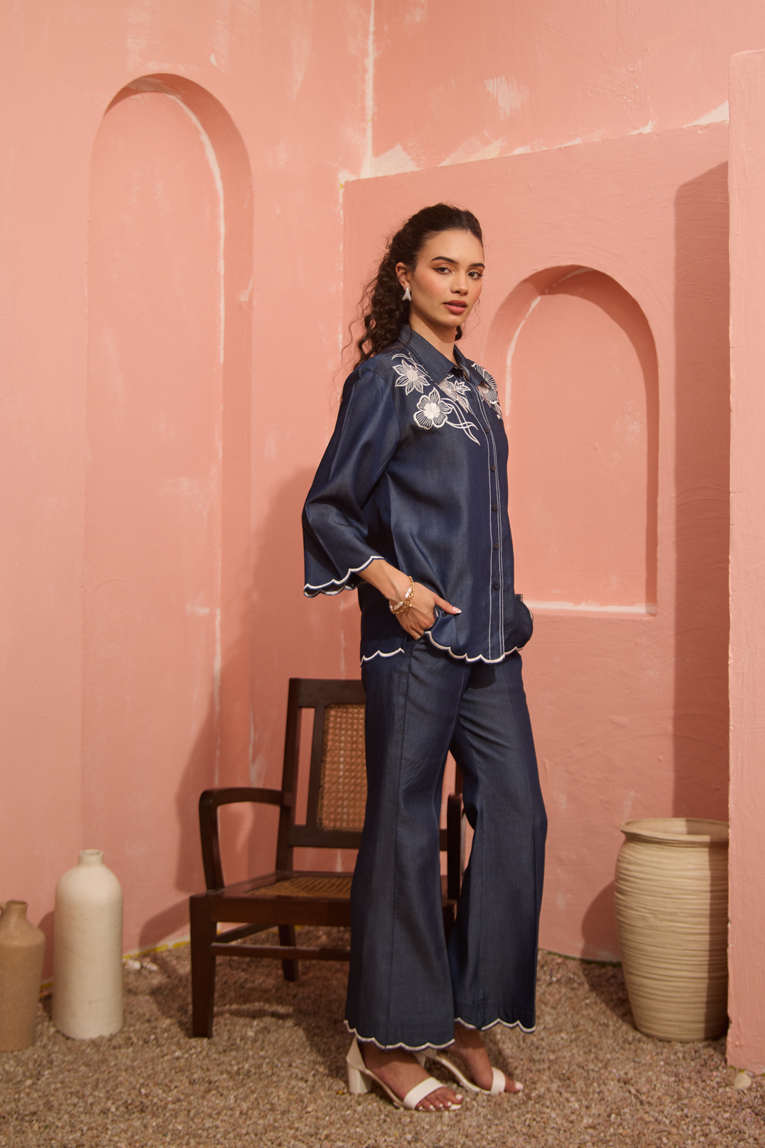 Bloom Denim Coord Set