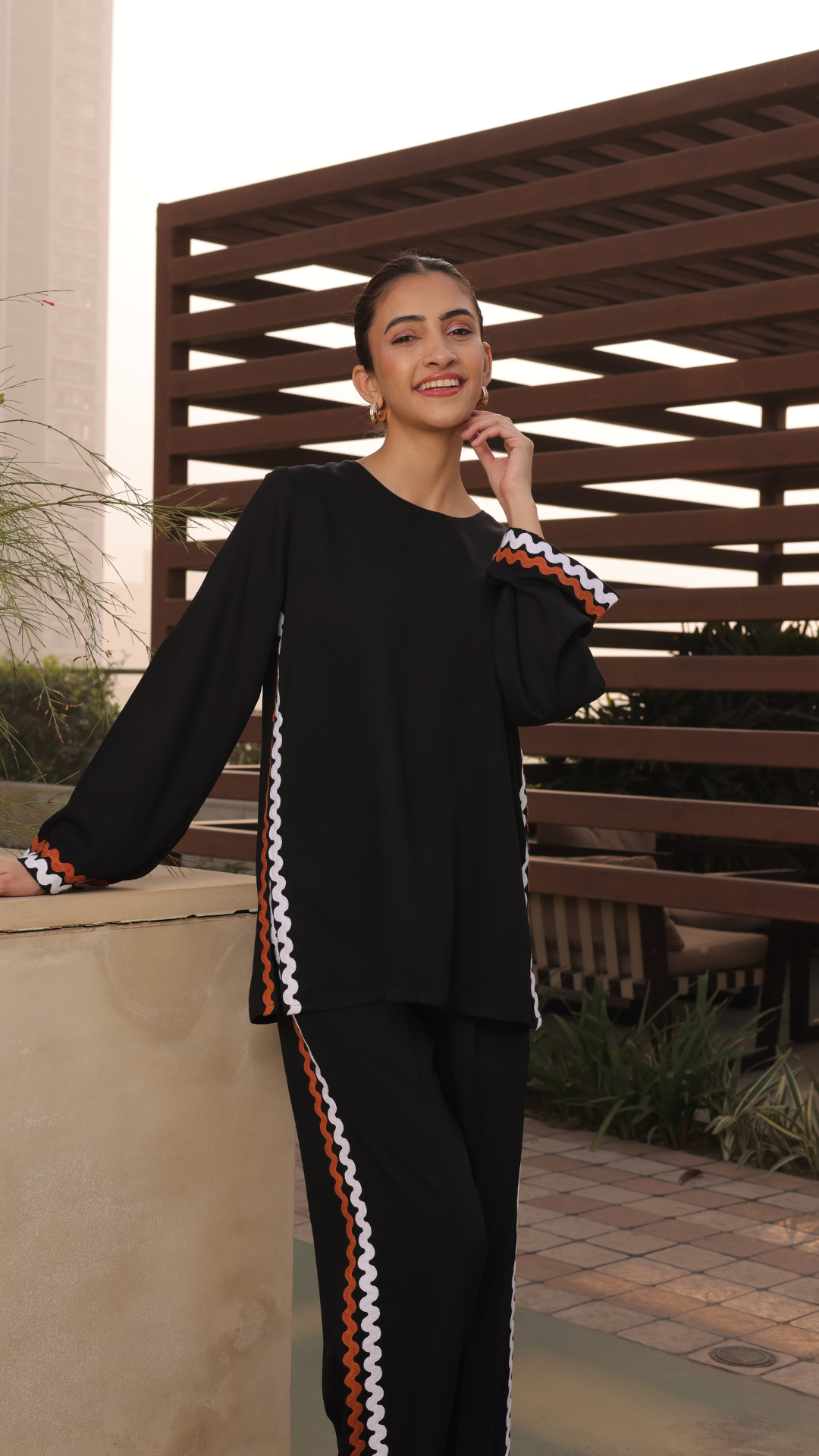 Owen Coord Set in Black - Full Sleeves (As Seen On Shreya Lakhani)