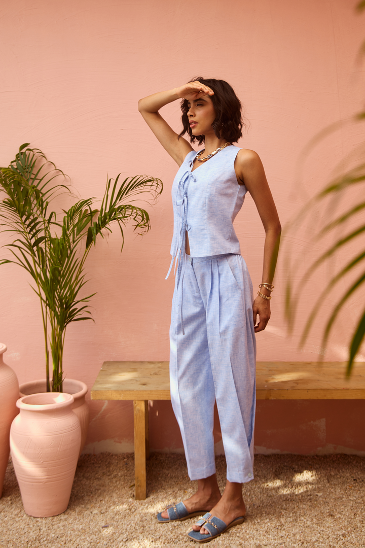 Camilia Coord Set (Sky Blue)