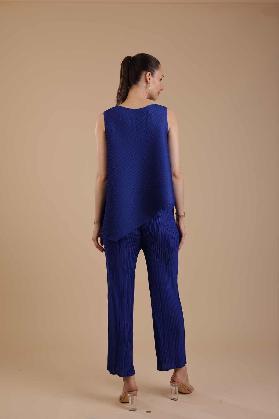 Murcia Pleated Coord Set (Royal Blue)