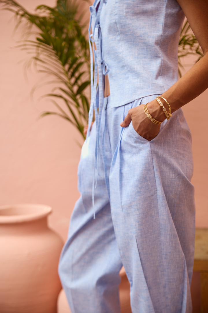 Camilia Coord Set (Sky Blue)